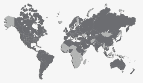 Map - World Map Red 3d, HD Png Download, Transparent PNG