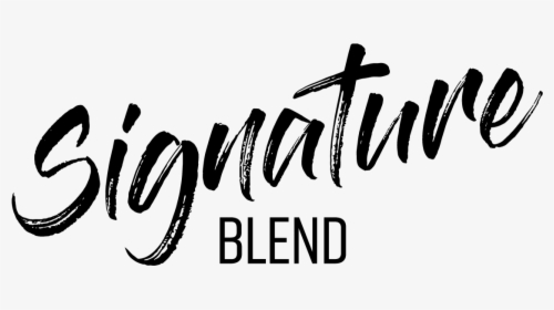 Signature Blend Blue Slush By Ohm Brew - Calligraphy, HD Png Download, Transparent PNG