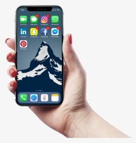 Holding Iphone X - Iphone X, HD Png Download, Transparent PNG
