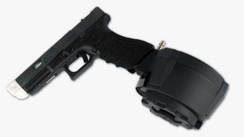 Dsc03551 - Transparent Glock With Drum Mag, HD Png Download, Transparent PNG