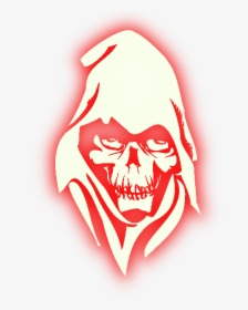 Black And White Reaper Skull, HD Png Download, Transparent PNG