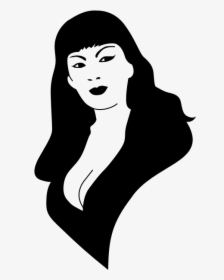 Scary And Pretty Girl In Black And White - Tura Satana T Shirt, HD Png Download, Transparent PNG