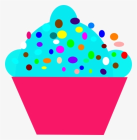 Polka Dot Cupcake Svg Clip Arts - Cupcake, HD Png Download, Transparent PNG