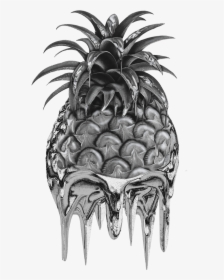 Stay Gold Silver Chrome Drip - Pineapple Fruits, HD Png Download, Transparent PNG