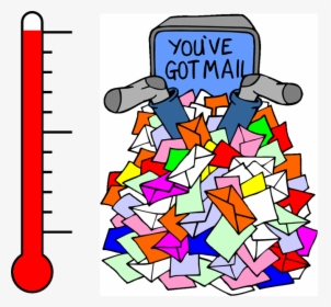Mail Clipart Email Etiquette - Drowning In Emails Gif, HD Png Download, Transparent PNG