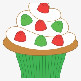 Transparent Muffins Clipart - Christmas Cupcake Clip Art, HD Png Download, Transparent PNG