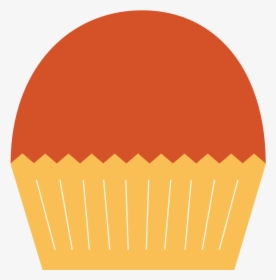 Cinnamon Cupcake Clipart - Orange Cupcake Clipart Png, Transparent Png, Transparent PNG