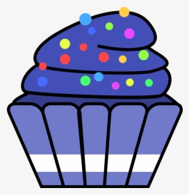 Navy Cupcake Clipart Cake Dessert Food Sprinkles Clipart - Sweet Clip Art Food, HD Png Download, Transparent PNG