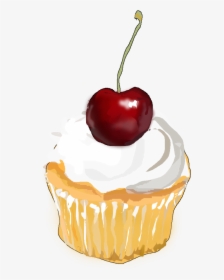How To Set Use Cupcake Art Clipart - Cherry On Top Png, Transparent Png, Transparent PNG