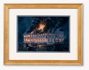 Burning Of The White House By Tom Freeman - Dolley Madison George Washington Portrait, HD Png Download, Transparent PNG