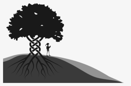 Green Tree Silhouette Png, Transparent Png, Transparent PNG