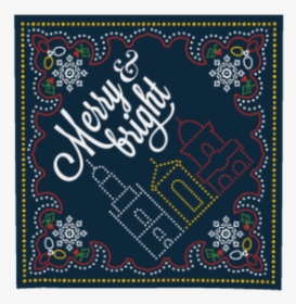 Merry & Bright - Cross-stitch, HD Png Download, Transparent PNG