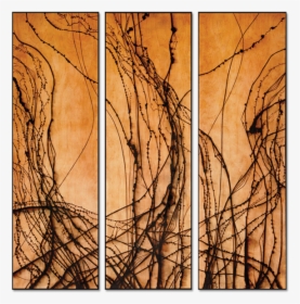 Burnt Panel Triptych No - Abstract Burnt Wood Art, HD Png Download, Transparent PNG