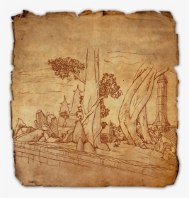 Deshaan Treasure Map Ii - Elder Scrolls Online Hidden Treasure Map, HD Png Download, Transparent PNG