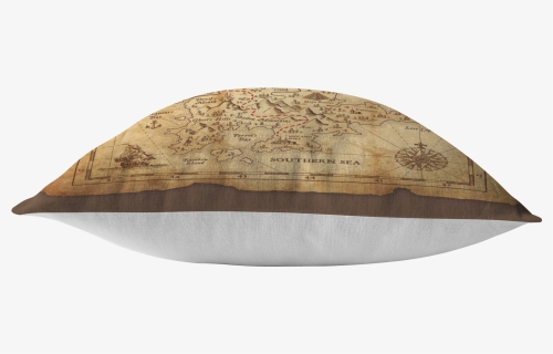 Treasure Map Pillow - Wood, HD Png Download, Transparent PNG