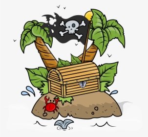 Treasure Island Hotel And Casino Cartoon Drawing Clip - Pirate Treasure Chest Clipart, HD Png Download, Transparent PNG