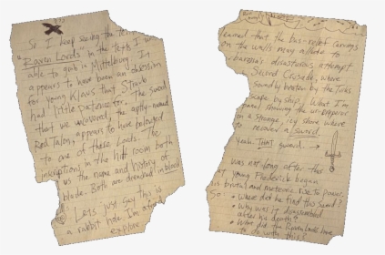 Drostan Hynd Notes 3 Wwii - Handwriting, HD Png Download, Transparent PNG