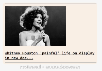 Whitney Houston Black And White, HD Png Download, Transparent PNG