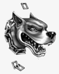 Gaza Vybz Kartel Mad Dog , Png Download - Pitbull Tattoo Designs, Transparent Png, Transparent PNG