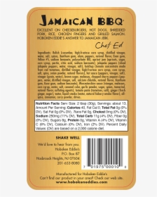 Jamaican Bbq 14 Oz Back, HD Png Download, Transparent PNG