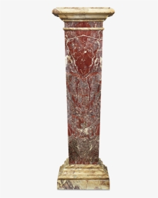 Rouge De France Marble Pedestal, 18th Century - Column, HD Png Download, Transparent PNG