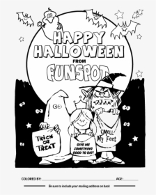 Trick Or Treat Clipart Black And White, HD Png Download, Transparent PNG