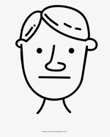 Neutral Man Coloring Page - Surprised Face Guy Transparent, HD Png Download, Transparent PNG