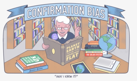 Confirmation Bias Political Cartoon, HD Png Download, Transparent PNG
