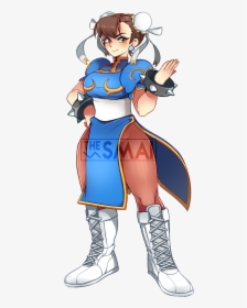 So Here S The Chun-li Artwork From Who Dat For Your - Cartoon, HD Png Download, Transparent PNG
