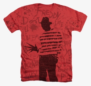 Freddy Silhouette Nightmare On Elm Street T-shirt - T-shirt, HD Png Download, Transparent PNG