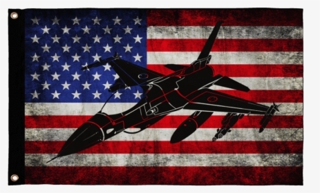 F-16 Viper Wall Flag - Usa Flag, HD Png Download, Transparent PNG