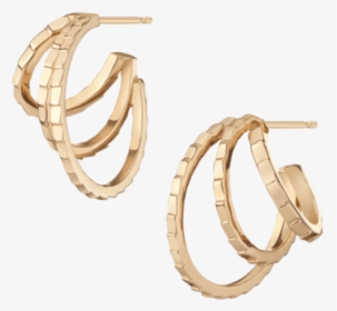Infinity Deco Triple Gold Hoop Earrings - Earrings, HD Png Download, Transparent PNG
