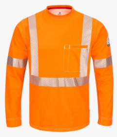 Iq Series® Comfort Knit Men S Fr Long Sleeve T-shirt - Bulwark Iq, HD Png Download, Transparent PNG