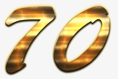 70 Number Golden Png - Transparent Number 70 Png, Png Download, Transparent PNG