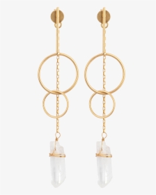 *chains With 2 Gold Hoops Crystal, HD Png Download, Transparent PNG