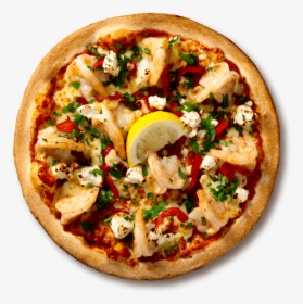 Garlic Prawn Seafood Pizzas - Crust Garlic Prawn Pizza, HD Png Download, Transparent PNG