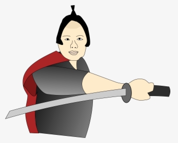 Transparent Female Weightlifter Clipart - Samurai Clipart, HD Png Download, Transparent PNG