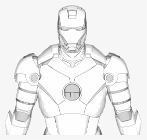 Iron Man Mark 3 Full Armor Costume Foam Pepakura File - Iron Man Chest Drawing, HD Png Download, Transparent PNG