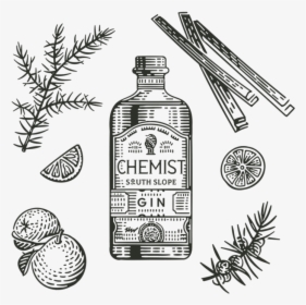 Best Barrel Rested Gin - Sketch, HD Png Download, Transparent PNG