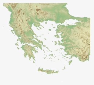 Physical Maps Of Greece - Greece Map, HD Png Download, Transparent PNG