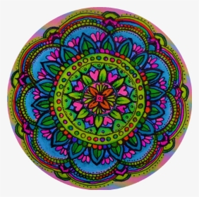 #mandala #zentangle #hippy #trippy #psychedelic #tumblr - Circle, HD Png Download, Transparent PNG