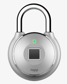 Tapplock One Fingerprint Padlock Silver - Locks With Fingerprint Sensors, HD Png Download, Transparent PNG