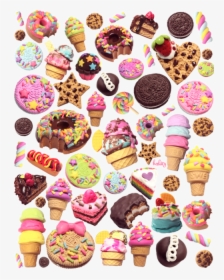 Food, Cake, And Cookies Image - Candy Kawaii Wallpaper For Computer, HD Png Download, Transparent PNG