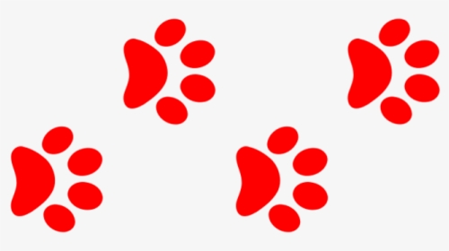 Bclipart Heart Clip Art - Red Dog Paws Png, Transparent Png, Transparent PNG