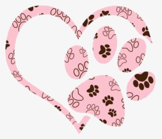 #paw #heart #dog #freetoedit - Heart, HD Png Download, Transparent PNG