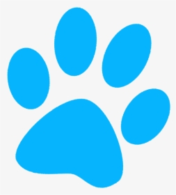 Paw Clipart Blue Dog - Blue Dog Paw Png, Transparent Png, Transparent PNG