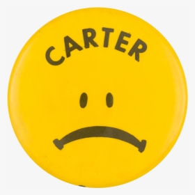 Carter Sad Face Smileys Button Museum - Smiley, HD Png Download, Transparent PNG