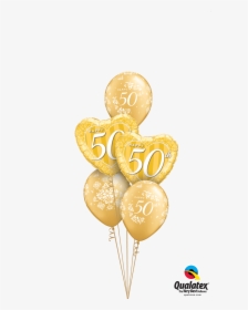 Get 50th Anniversary Classic Helium Balloons Delivered - 50th Wedding Anniversary Balloon Bouquet, HD Png Download, Transparent PNG