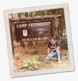 Camp Friendship Founder Chuck Ackenbom In Front Of - Picture Frame, HD Png Download, Transparent PNG