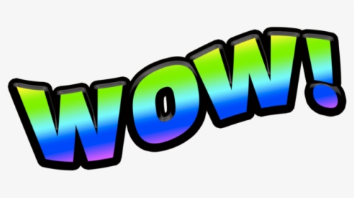 Wow Word Rainbow Transparent, HD Png Download, Transparent PNG